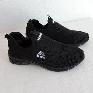 RBX Slip On Sneaker Men's Size 9.5 Black Training Shoes Athletic Active